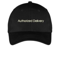 Authorized Delivery Ballcap - Black