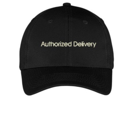 Authorized Delivery Ballcap - Black